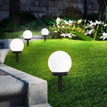 Solar Garden Globe Lights Set of 3 with Soft White Outdoor Glow