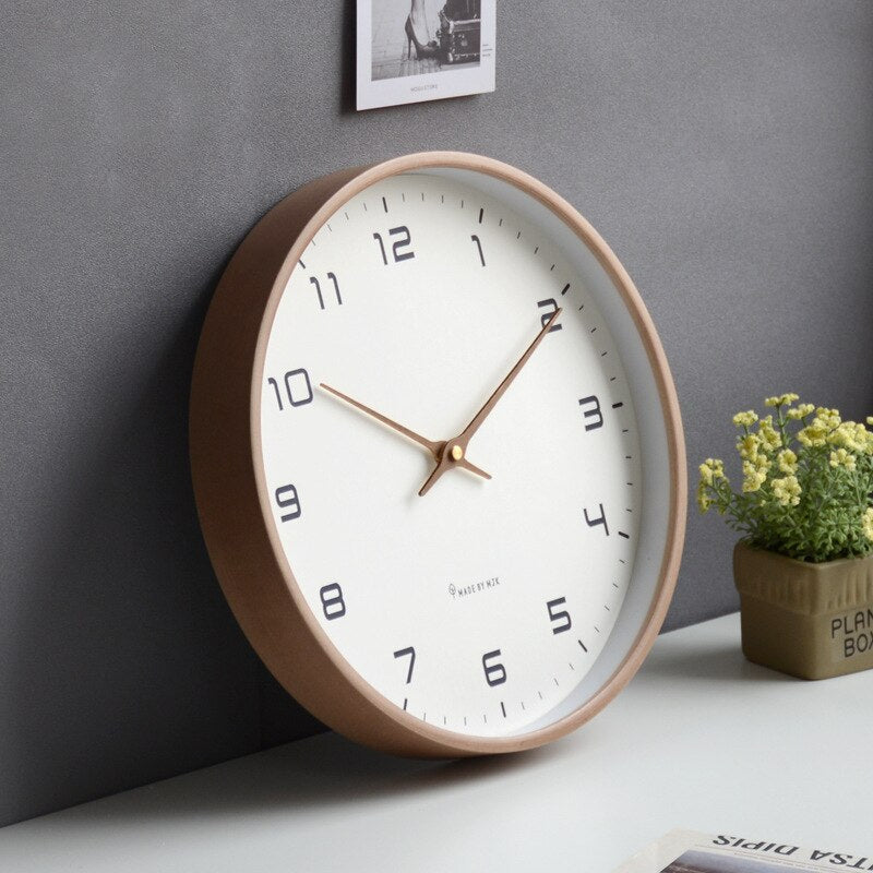 Virelle Maison - Horloge murale en bois minimaliste scandinave | Virelle Maison