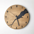 Virelle Maison - Horloge murale en bois naturel à cadran silencieux – 30 cm | Virelle Maison