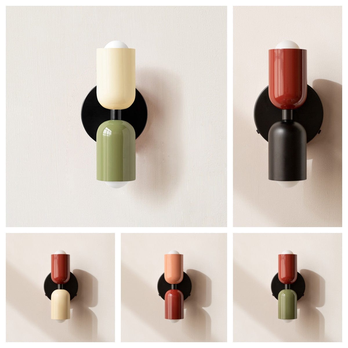 LumoDuo – Colorful Double Head Wall Lamp – Modern Metal Up & Down Lighting