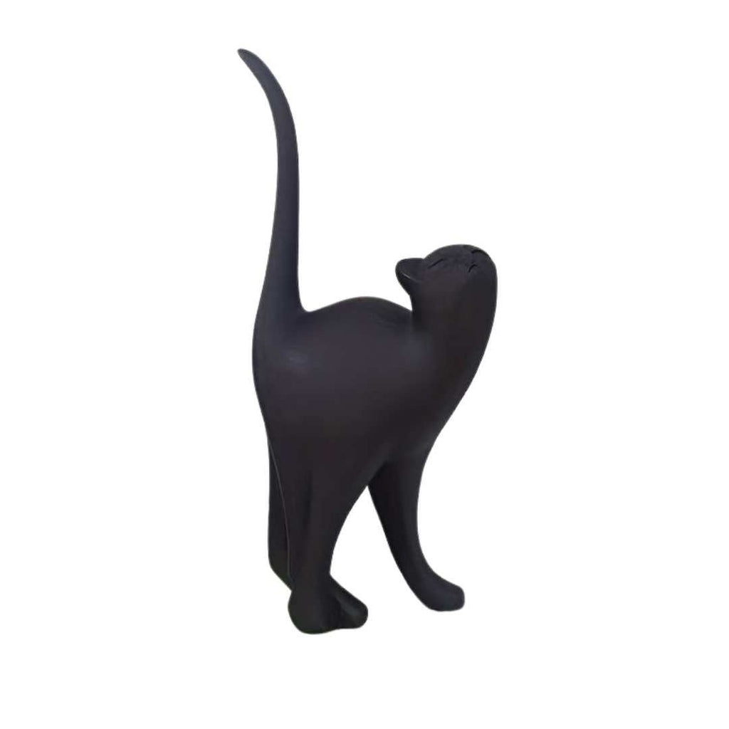 Decorative Resin Cat Statue – Minimalist Matte Finish