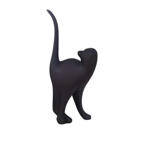 Decorative Resin Cat Statue – Minimalist Matte Finish